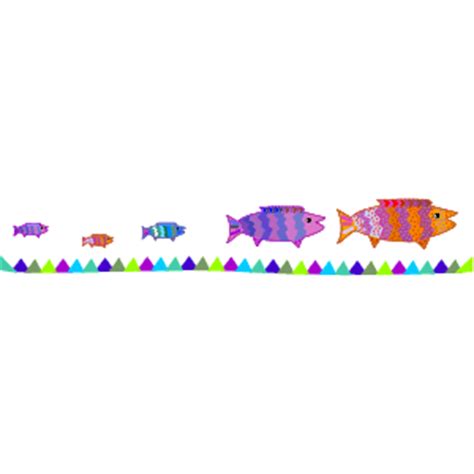 Fish Border 2 clipart, cliparts of Fish Border 2 free download (wmf ...