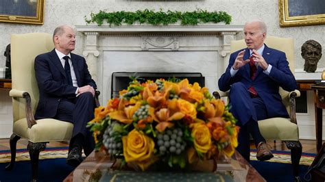 Germany’s Olaf Scholz meets Biden after transformative year | CNN Politics