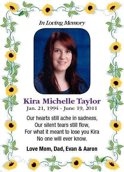 Kira Taylor | Obituary | Woodstock Sentinel Review