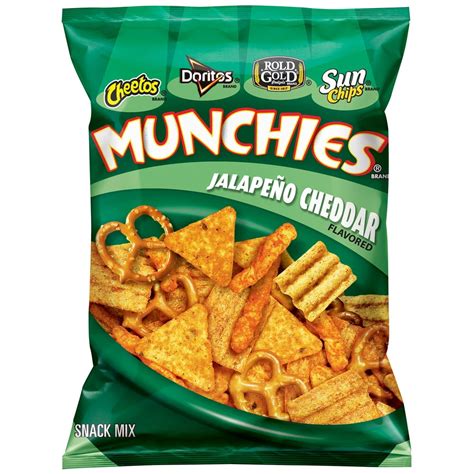 Munchies Jalapeno Cheddar Flavored Snack Mix 3.25 oz. Bag - Walmart.com ...