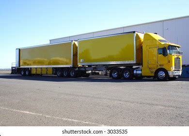 Double Trailer Truck Royalty-Free Images, Stock Photos & Pictures | Shutterstock