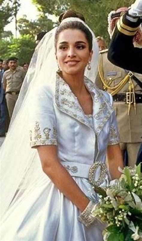 Mariage à Amman en Jordanie le 10 juin 1993 du prince Abdullah de Jordanie et de Rania Al-Yassin ...