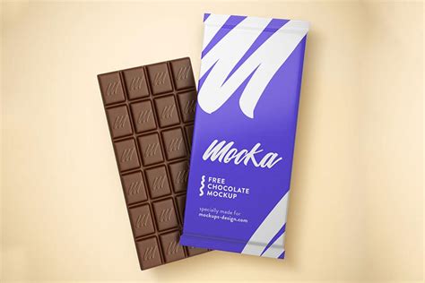 Free Chocolate Bar Mockup In PSD - DesignHooks