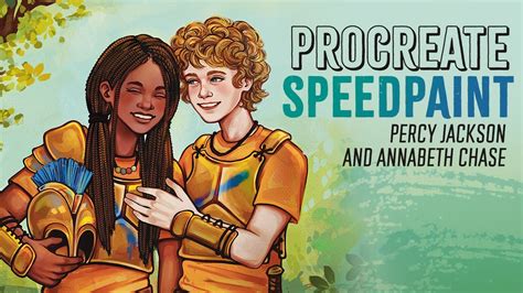 Procreate SPEEDPAINT - Percy Jackson and Annabeth Chase - YouTube