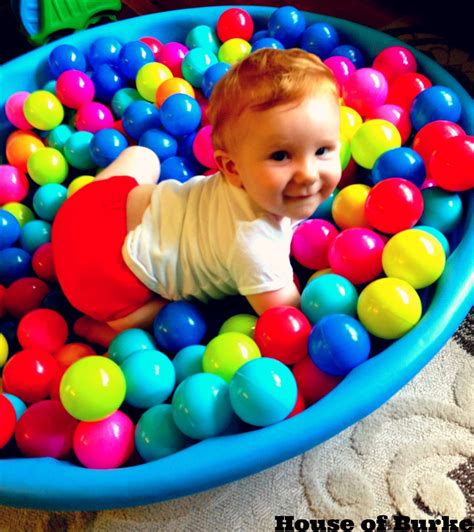 House of Burke: Sensory Ball Pit for Baby - Sensory Saturday