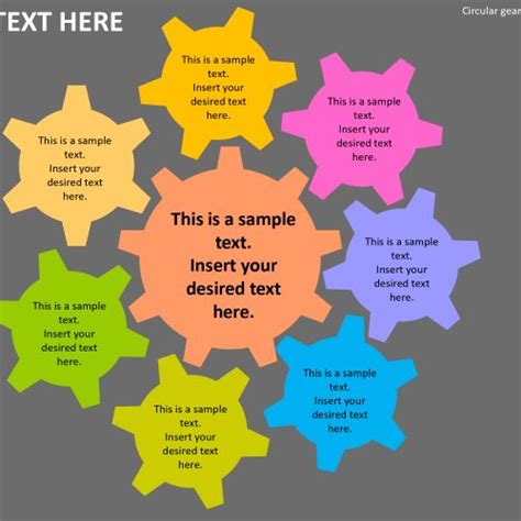 Circular flow chart template for PowerPoint Template - Slidevilla