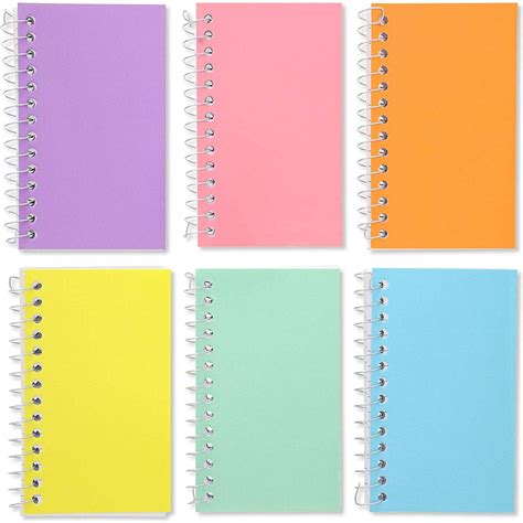 12-Pack Small Spiral Notebooks 3" x 5", Lined Pocket Notepad Memo Pad, 6 Pastel Colors - Walmart ...