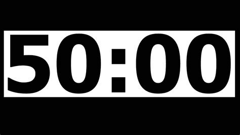 50 Time 50 Seconds Countdown Timer With Alarm