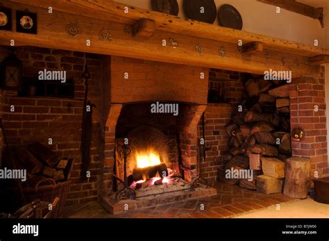 inglenook fireplace Stock Photo - Alamy