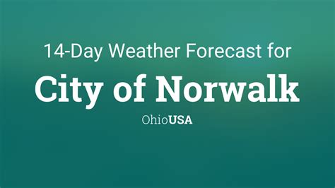 City of Norwalk, Ohio, USA 14 day weather forecast