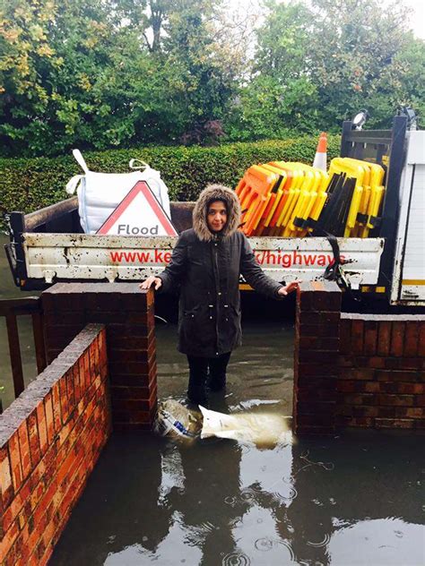 Heavy downpour floods roads in Dover district