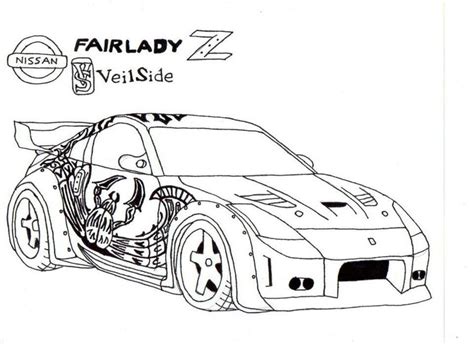 Gambar Tokyo Drift Car Drawing Sketch Coloring Page View Larger Image di Rebanas - Rebanas