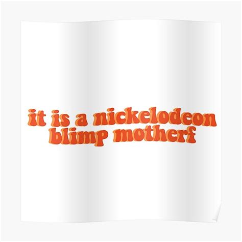 "nickelodeon blimp design " Poster by itzzfilipa | Redbubble