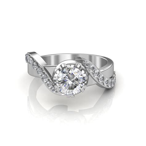 The Entwined Band Solitaire Ring - Solitaire Diamond Rings at Best ...