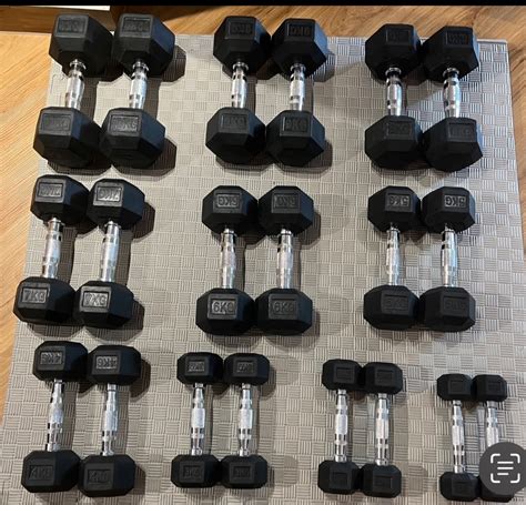 Dumbbells set from 1-10kg. Selling as a complete set., Sports Equipment ...