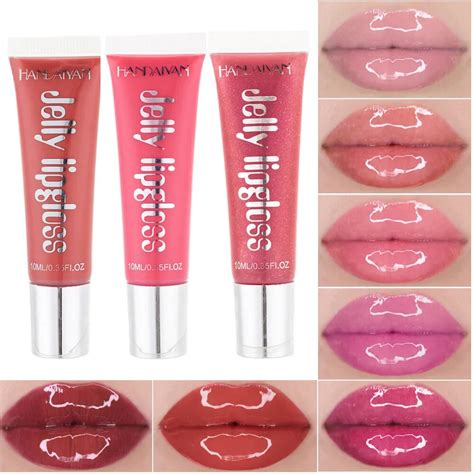 12 Colors Moisturizing Plumping Lip Gloss Long Lasting Nutritious Lip Full Glossy Clear ...