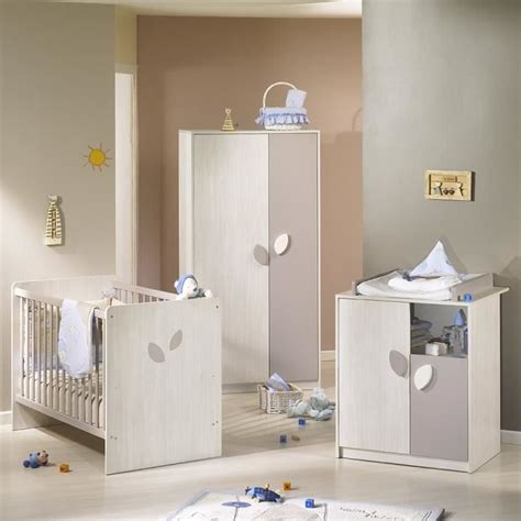 Chambre complète Leaf Frene blanc et taupe - Cdiscount Puériculture & Eveil bébé