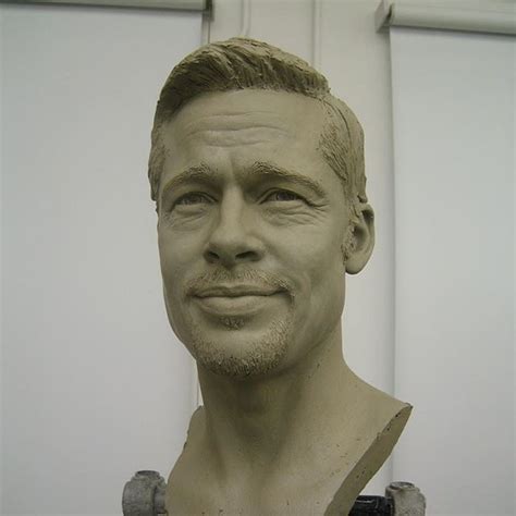 Jethro Crabb в Instagram: «Brad Pitt head sculpt for Tussauds from a ...