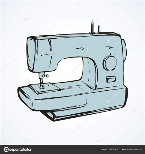 Sewing machine. Vector drawing Stock Vector Image by ©Marinka #186571410