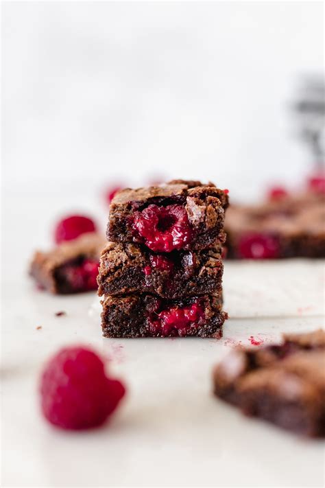 Dark Chocolate Raspberry Brownies | Cravings Journal