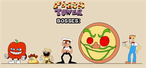 Pizza tower bosses: by supermelquiworld on DeviantArt