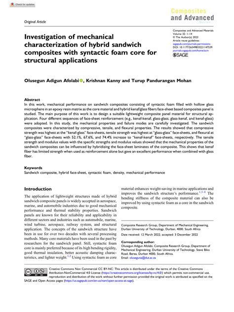 (PDF) Investigation of mechanical characterization of hybrid sandwich ...