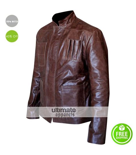 Han Solo Star Wars Force Awakens Leather Jacket