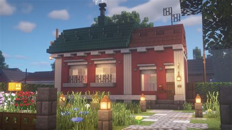 Minecraft : How to build a Pink Terracotta house Minecraft Map