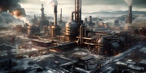 Premium AI Image | Industrial Architecture An impressive shot of a ...