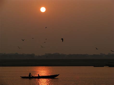 Ganga at dawn. Varanasi, India | Celestial, Varanasi, Sunset