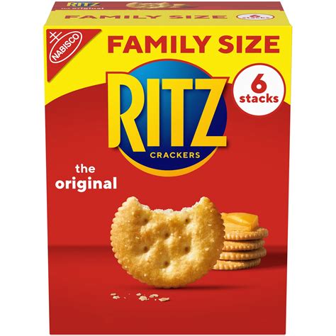 RITZ Crackers, Original Flavor, 1 Family Size Box, 20.5 Oz - Walmart.com - Walmart.com