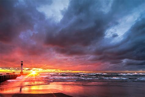 Grand Bend Sunset Photograph by Bob West - Fine Art America