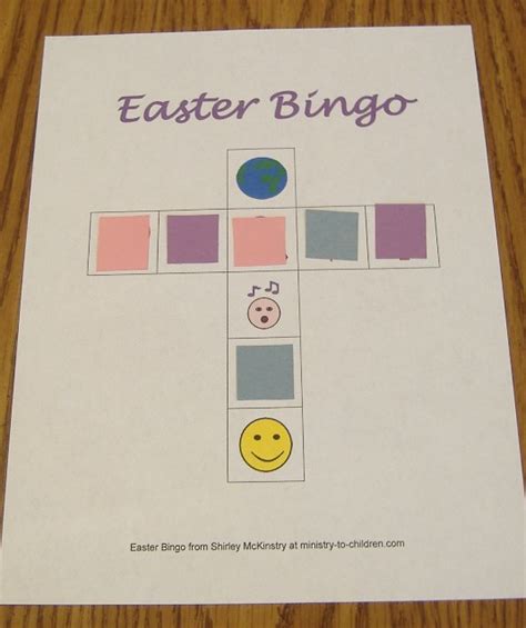 Easter Bingo Game for Children at Church