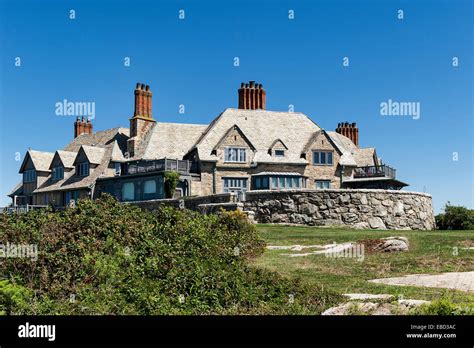 Cliff Walk mansion, Newport, RI, Rhode Island, USA Stock Photo - Alamy