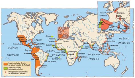 Geografia e Historia 3º ESO SMP: Mapa del Imperio de Felipe II y mapas ...