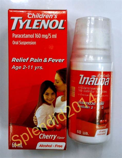 TYLENOL Children Paracetamol 160 mg/5 ml Suspension Alcohol Free Relieve fever - Pain & Fever Relief