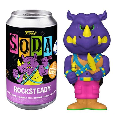 Funko Soda Rocksteady (Black Light, Opened) - Funko Shop Exclusive | 7 ...