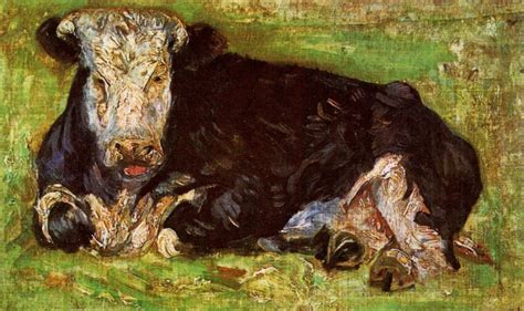 Lying Cow, 1883 - Vincent van Gogh - WikiArt.org