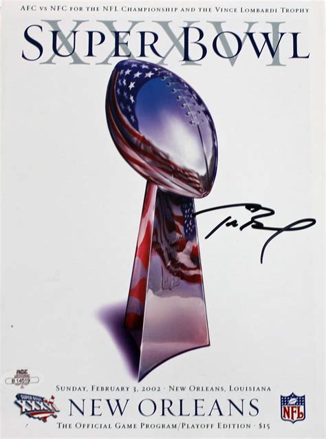 Lot Detail - Tom Brady Signed Super Bowl XXXVI Official Program