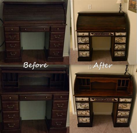 My roll top desk restoration project | Roll top desk, Painted furniture ...