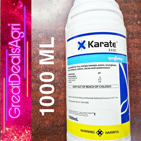 KARATE 2.5 EC (1000mL) LAMBDA-CYHALOTHRIN INSECTICIDE SYNGENTA | Lazada PH