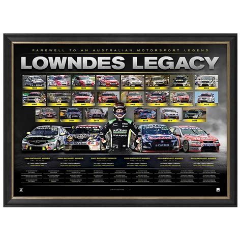 Craig Lowndes Triple Eight Official V8 "Lowndes Legacy" Retirement Pri ...