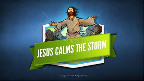 Jesus Calms The Storm Kids Bible Story