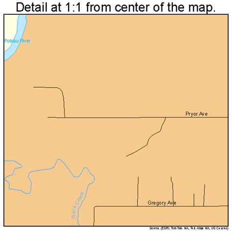 Pocola Oklahoma Street Map 4059750