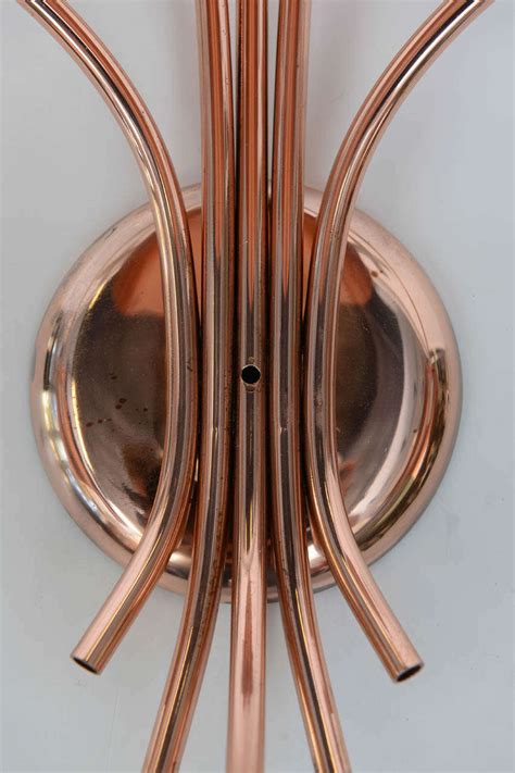 Polished Copper Wall Sconce For Sale at 1stdibs