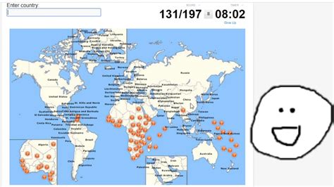 Countries Of The World Map Quiz Sporcle I Got 100 On ’s