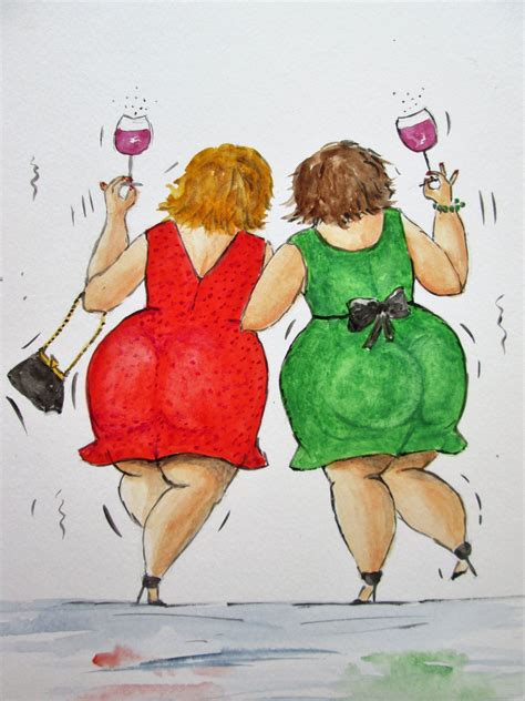 Plus Size Art, Fat Art, Cheeky Girls, Paint By Number Kits, Art Original, Fat Women, Whimsical ...