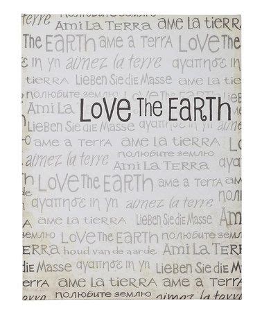 'Love the Earth' Wall Art | zulily | Love the earth, Earth, Photo wall art