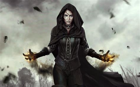 Female character wearing cloak digital wallpaper, The Witcher 3: Wild ...