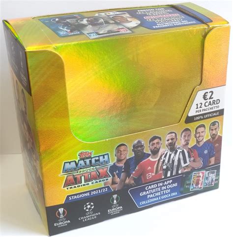 Match Attax Champions League 2021-22 Box 24 Packs Cards Italian Ed. - Trading Card Singles